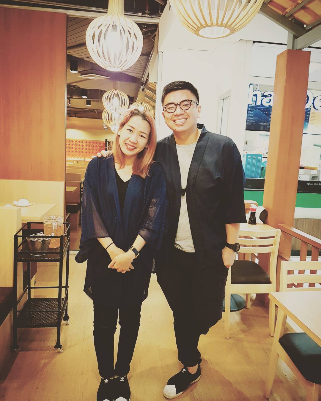 Customer wearing Sumo Vintage